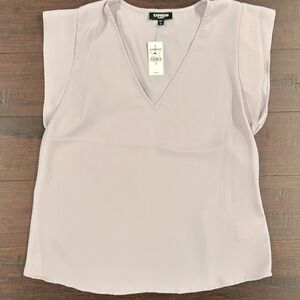 Express Lavender Short Sleeve Blouse